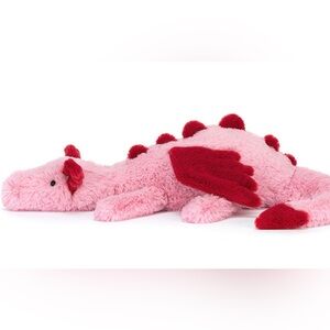 Jellycat Pink Plush heart dragon stuffed animal